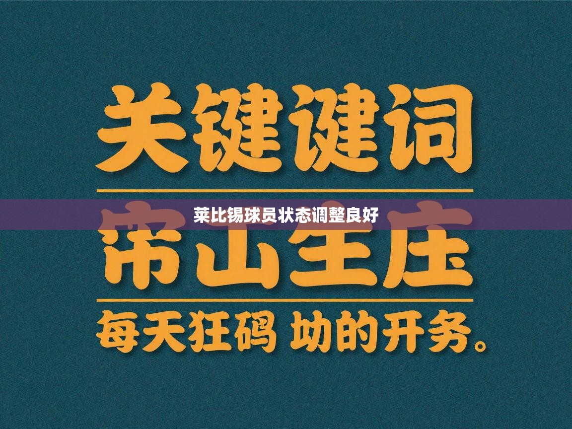 莱比锡球员状态调整良好  第2张